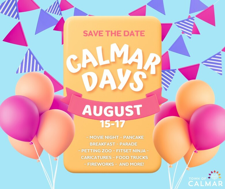 Save the Date - Calmar Days!