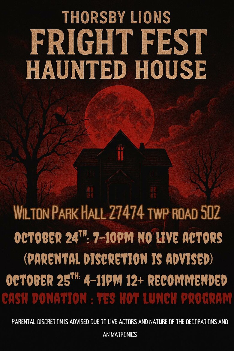 Thorsby Lions Fright Fest Haunted House!!