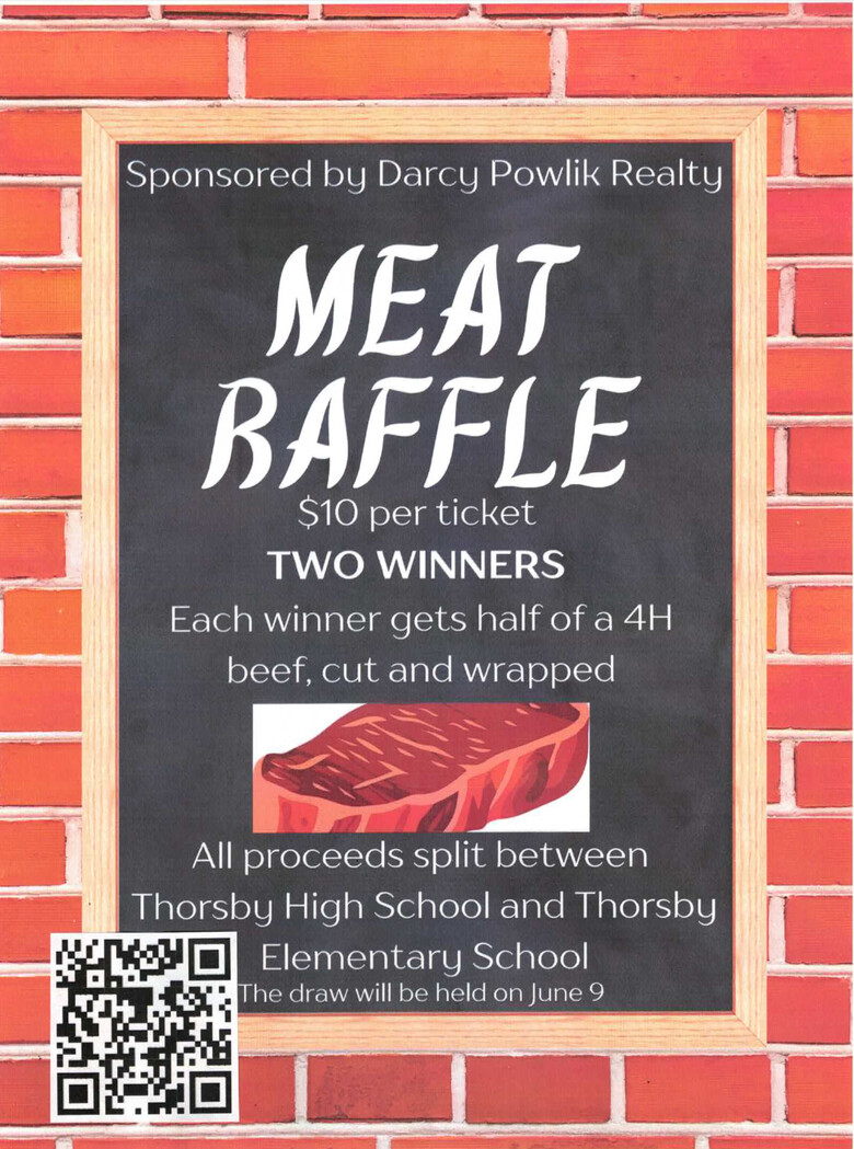 Thorsby High School-Elementary School Meat Raffle!